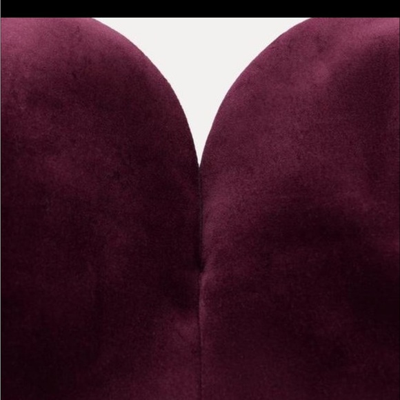 ZARA ZW COLLECTION VELVET CORSET - Picture 5 of 12